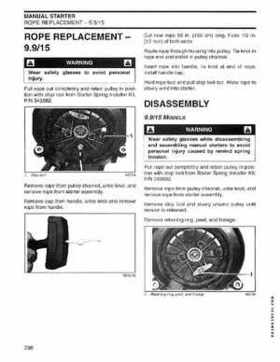 2004 SR Johnson 2 Stroke 9.9, 15, 25, 30 HP Outboards Service Repair Manual P/N 5005638, Page 297