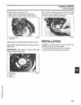 2005 SO Johnson 4 Stroke 9.9-15HP Outboards Service Repair Manual P/N 5005990, Page 222