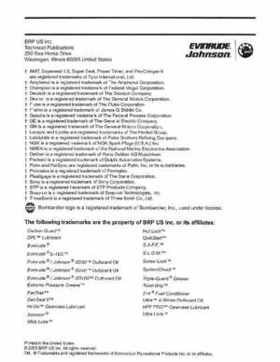 2006 Johnson SD 3.5 HP 2 Stroke Outboard Service Repair Manual, P/N 5006562, Page 2