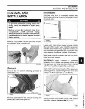 2006 Johnson SD 3.5 HP 2 Stroke Outboard Service Repair Manual, P/N 5006562, Page 104