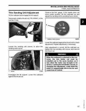 2007 Evinrude E-Tec 75, 90 HP outboards Service Repair Manual P/N 5007211, Page 67