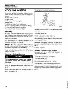 2007 Evinrude E-Tec 75, 90 HP outboards Service Repair Manual P/N 5007211, Page 74