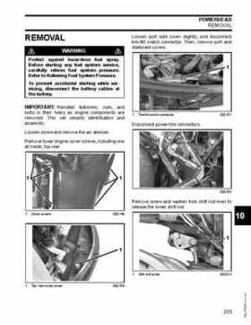 2007 Evinrude E-Tec 75, 90 HP outboards Service Repair Manual P/N 5007211, Page 205