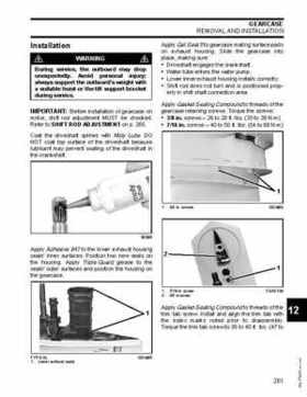 2007 Evinrude E-Tec 75, 90 HP outboards Service Repair Manual P/N 5007211, Page 261