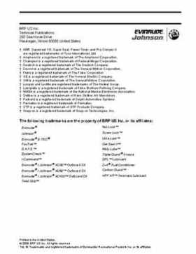 2008 Evinrude E-Tech 200-250 HP Service Manual, Page 3