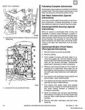 1987-1993 Mercury Mariner Outboards 70/75/80/90/100/115HP 3 and 4-cylinder Factory Service Manual, Page 13