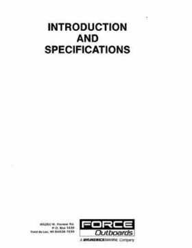 1988-1992 Mercury Force 5HP Outboards Service Manual, Page 2