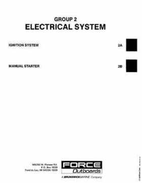 1988-1992 Mercury Force 5HP Outboards Service Manual, Page 85