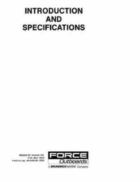 1988-1995 Mercury Force 5HP Outboards Service Manual, 90-823263 793, Page 3