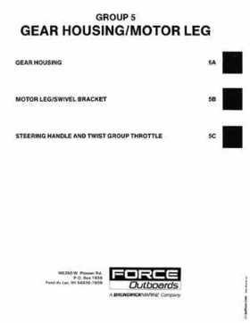 1988-1995 Mercury Force 5HP Outboards Service Manual, 90-823263 793, Page 195