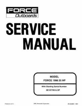 1996 Mercury Force 25 HP Service Manual 90-830894 895, Page 1