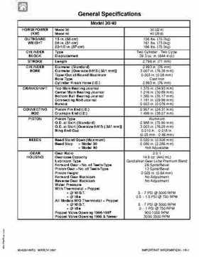 1997+ Mercury 35/40HP 2 Cylinder Outboards Service Manual PN 90-826148R2, Page 7