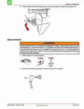 1998 Mercury 9.9/15HP 4-stroke outboards factory service manual, Page 37