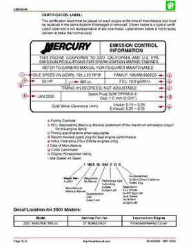 2001 Mercury Mariner 50-60HP Factory Service Manual, Page 196