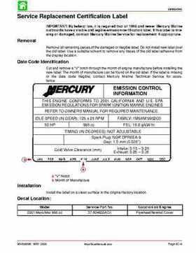 2001 Mercury Mariner 50-60HP Factory Service Manual, Page 197