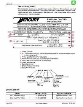 2002-2004 Mercury 40HP, 50HP, 60HP, Factory Service Repair Manual, Page 224