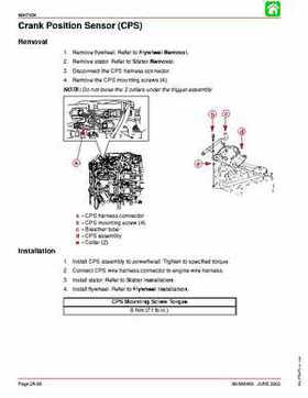 2003+ Mercury Mariner 225 HP EFI 4-Stroke Service Manual, Page 124