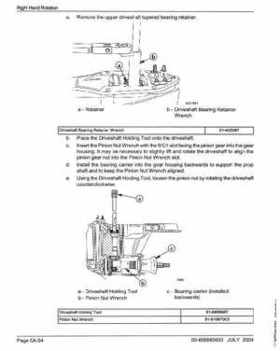 2005+ Mercury Verado 4 Stroke 200/225/250/275 6 gear housing Service Manual, Page 38