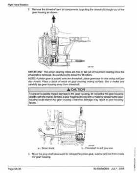 2005+ Mercury Verado 4 Stroke 200/225/250/275 6 gear housing Service Manual, Page 40