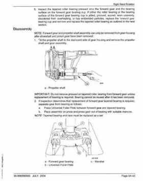 2005+ Mercury Verado 4 Stroke 200/225/250/275 6 gear housing Service Manual, Page 49