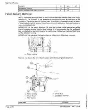 2005+ Mercury Verado 4 Stroke 200/225/250/275 6 gear housing Service Manual, Page 58