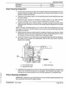 2005+ Mercury Verado 4 Stroke 200/225/250/275 6 gear housing Service Manual, Page 59