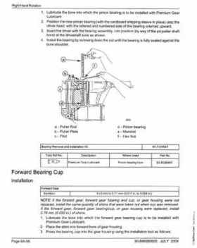 2005+ Mercury Verado 4 Stroke 200/225/250/275 6 gear housing Service Manual, Page 60