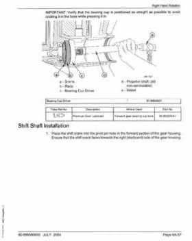 2005+ Mercury Verado 4 Stroke 200/225/250/275 6 gear housing Service Manual, Page 61