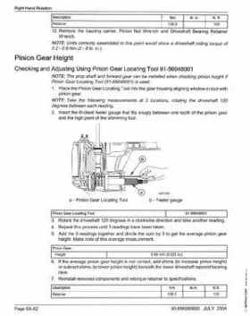 2005+ Mercury Verado 4 Stroke 200/225/250/275 6 gear housing Service Manual, Page 66