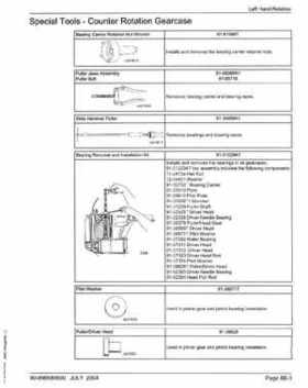 2005+ Mercury Verado 4 Stroke 200/225/250/275 6 gear housing Service Manual, Page 85
