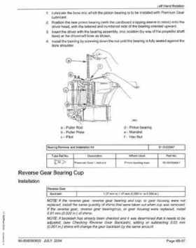 2005+ Mercury Verado 4 Stroke 200/225/250/275 6 gear housing Service Manual, Page 139