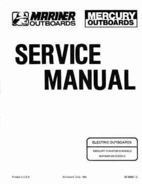Mercury Electric Outboards 222 Thruster Service Manual, Page 1