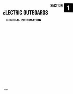 Mercury Electric Outboards 222 Thruster Service Manual, Page 3