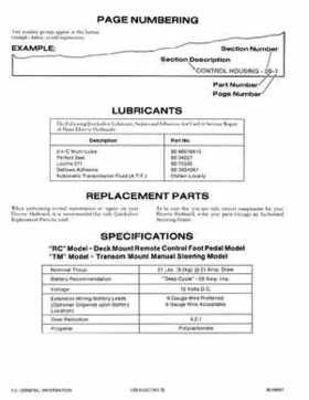 Mercury Electric Outboards 222 Thruster Service Manual, Page 6