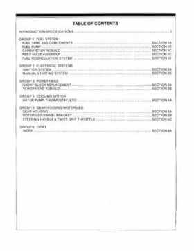 Mercury Force 9.9, 15HP Outboards Service Manual, Page 2