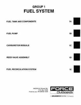 Mercury Force 9.9, 15HP Outboards Service Manual, Page 12