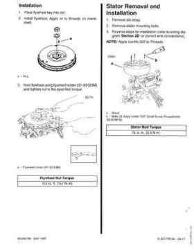 Mercury Mariner 25HP 4-Stroke Outboard Service Manual 1997, Page 65