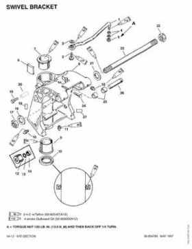Mercury Mariner 25HP 4-Stroke Outboard Service Manual 1997, Page 184
