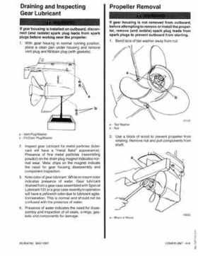 Mercury Mariner 25HP 4-Stroke Outboard Service Manual 1997, Page 256