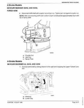 Mercury Mariner 30/40 4-Stroke Outboard Service Manual 1998, Page 419