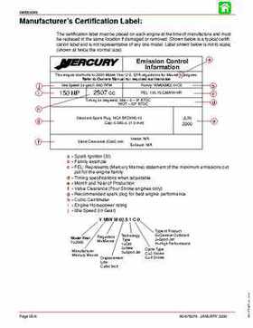 Mercury Mariner Models 135 150 175 200 Service Manual, Page 339