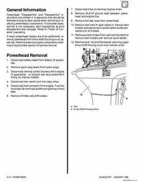 Mercury Mariner Outboard 40/50/55/60 2-stroke Service Manual, Page 186