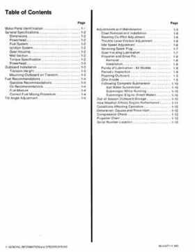 Mercury Mariner Outboards 2.2 / 2.5 / 3.0 Service Shop Manual, Page 4