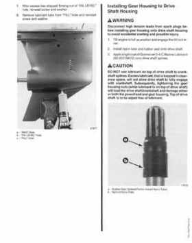 Mercury Mariner V-250 V-275 Outboard Service Shop Manual 1990, Page 270