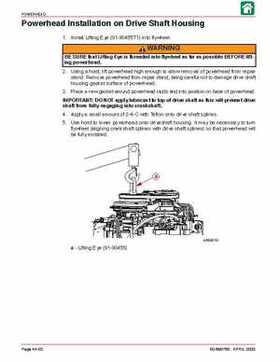 Mercury Optimax 75, 90, 115, DFI starting year 2004 service manual., Page 364