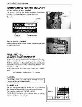 1996-2005 Suzuki DF40, DF50 Four Stroke Outboard Service Manual, Page 8