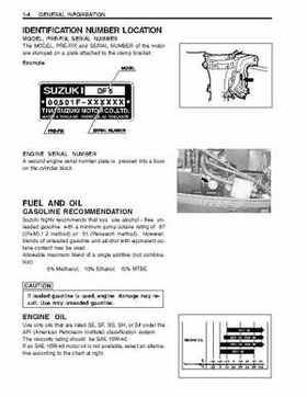 Suzuki 2002-2005 DF4/DF5/DF6 4-Stroke Outboards Service Manual, Page 8