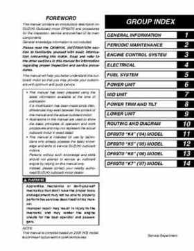 Suzuki 2003-2007 DF60 DF70 Outboard Motors Service Manual, Page 2
