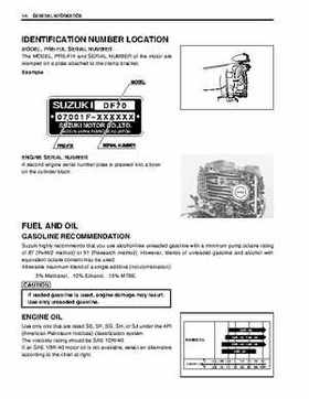 Suzuki 2003-2007 DF60 DF70 Outboard Motors Service Manual, Page 8