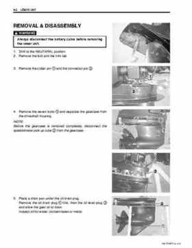 Suzuki 2003-2007 DF60 DF70 Outboard Motors Service Manual, Page 242